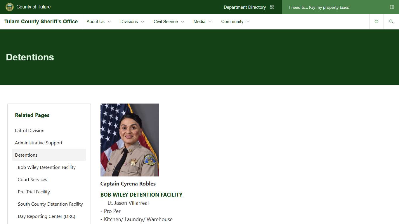 Detentions | Tulare