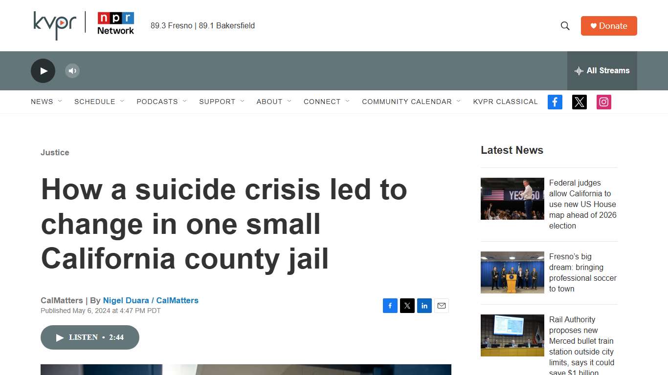How a suicide crisis led to change in the Tulare County jail